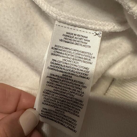 Polo Ralph Lauren Full Zip Hoodie Men's Size XXL Sweatshirt White Logo Signature - Picture 6 of 8